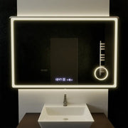 Zrkadlové obdĺžnikové obdĺžniky 120x80cm Souverain Motionglow Marcello Demonant Clock System a Smoble Cosmetic Terometer