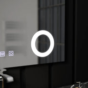 Obdĺžnikové LED zrkadlo, 80x60cm, Piano Touch, Demister System, Stmievateľné