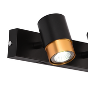 LED projektor so 4 projektormi, 3000K/4000K/6000K, zlato, kov a akryl