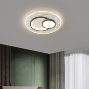 LED túžba s diaľkovým ovládaním velura Serpenta, 125W, 3 kruhy, studené/horúce/neutrálne svetlo, nestabilné, čierne