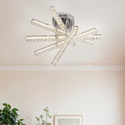 LED lud Luella s diaľkovým ovládaním, 140 W, striebro