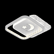 PERU LED luster 39W, 2 štvorcové, studené/teplé/neutrálne svetlo, čierny