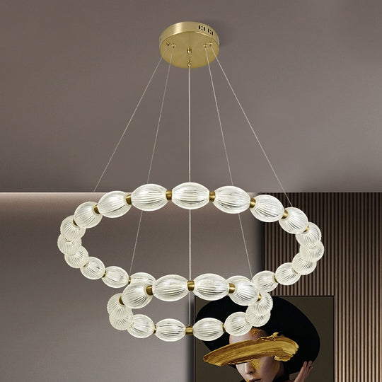 Závesný LED luster FAUSTO, 83W, Studené/Teplé/Neutrálne svetlo, Nastaviteľná výška, Zlaté Moderné Lustre Predvolený názov Alessandro Design