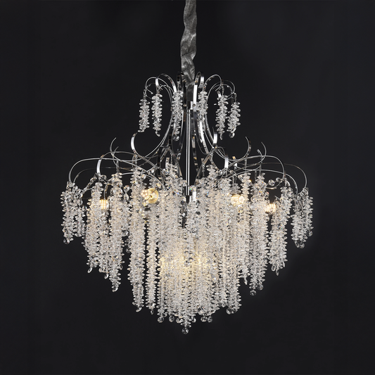 Krištáľový luster CC9311/5CH, 5x E14, Priemer 49cm, Chróm