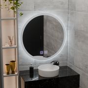 Round LED zrkadlo 70 cm noxia dotykový systém neznámy deaktivujúci