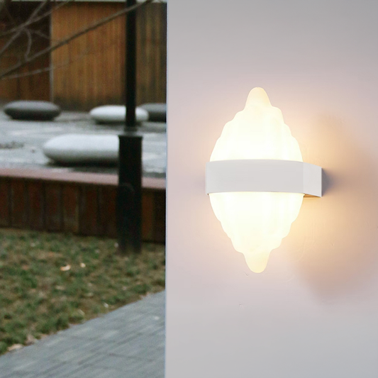 Vonkajšie nástenné LED svietidlo ICEBERG 10W Metal IP65 White