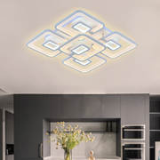 LED luster s diaľkovým ovládaním Tiana, 107W, biela, akrylová, nestabilná