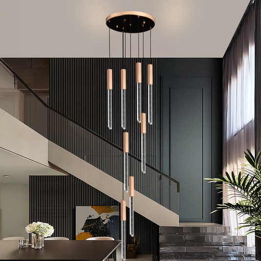 LED krištáľový luster 22W, teplé/neutrálne/studené svetlo, priemer 25cm zlatý CM511/H150XW35