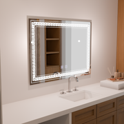 Zrkadlové LED obdĺžnikový 80x60cm Vorice Touch System deaktivuje