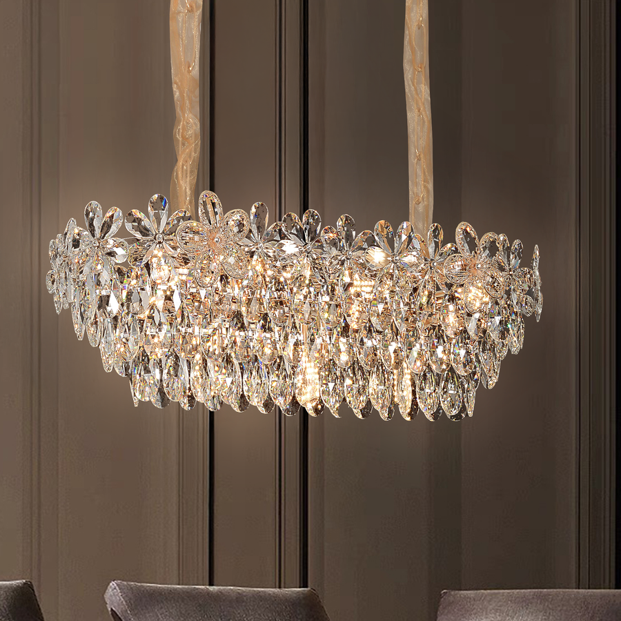 Crystal Crydelabru Windsor Regalis 10x E27, priemer 85 cm, lesklé zlato, nastaviteľná výška