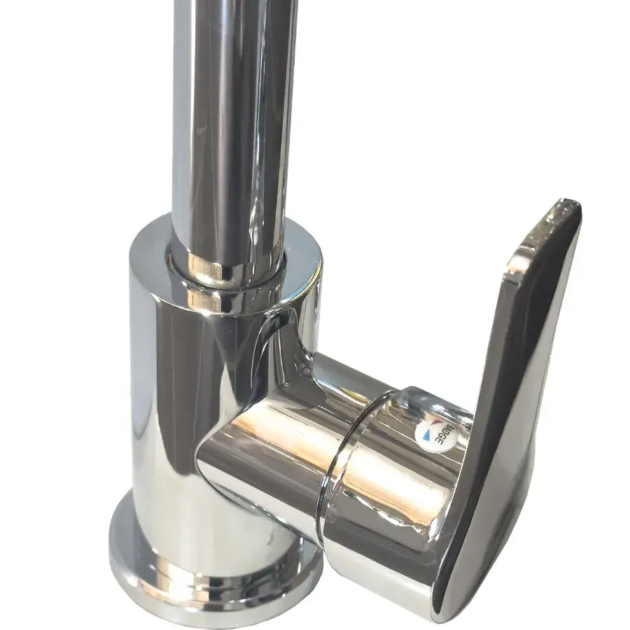 Kuchynská batéria z nehrdzavejúcej ocele, chróm, rotačné potrubie, vysoká WH207