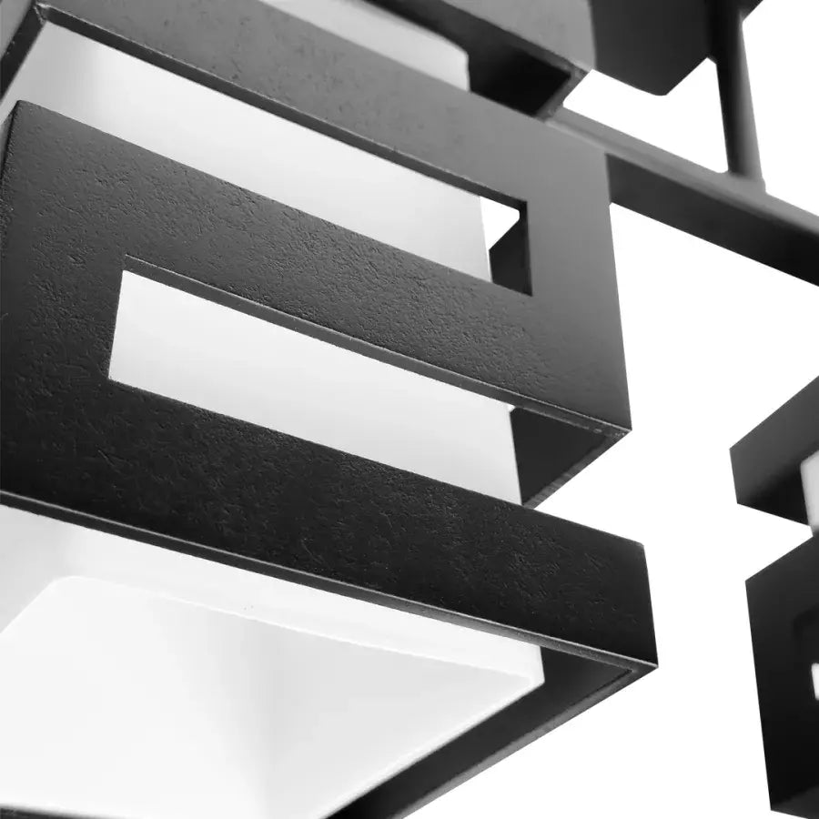 Lust Wood vanja drevo s štvorcovou lampou 2 x