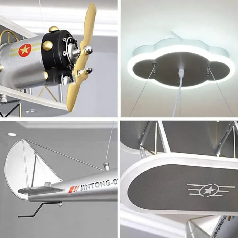 Závesný LED luster AVION 148W, studené/teplé/neutrálne svetlo, sivá biela