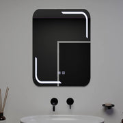 Zrkadlové obdĺžnikové obdĺžnikové 60x80cm dotyk Ulrich Demosting System
