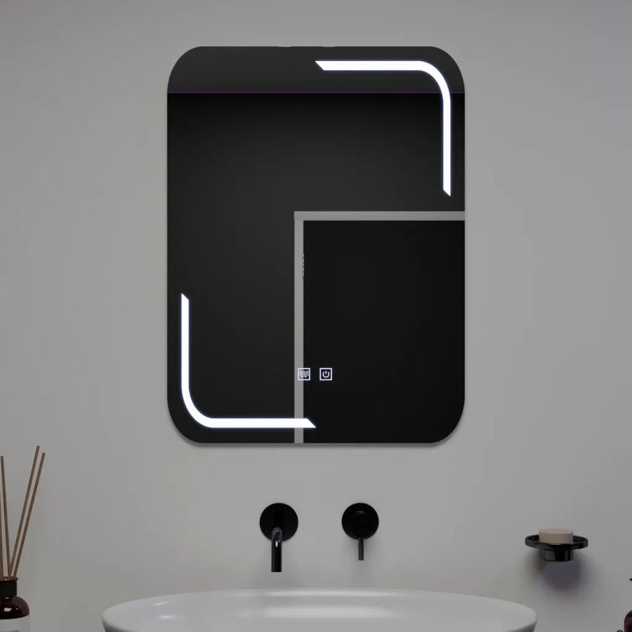 Zrkadlové obdĺžnikové obdĺžnikové 60x80cm dotyk Ulrich Demosting System