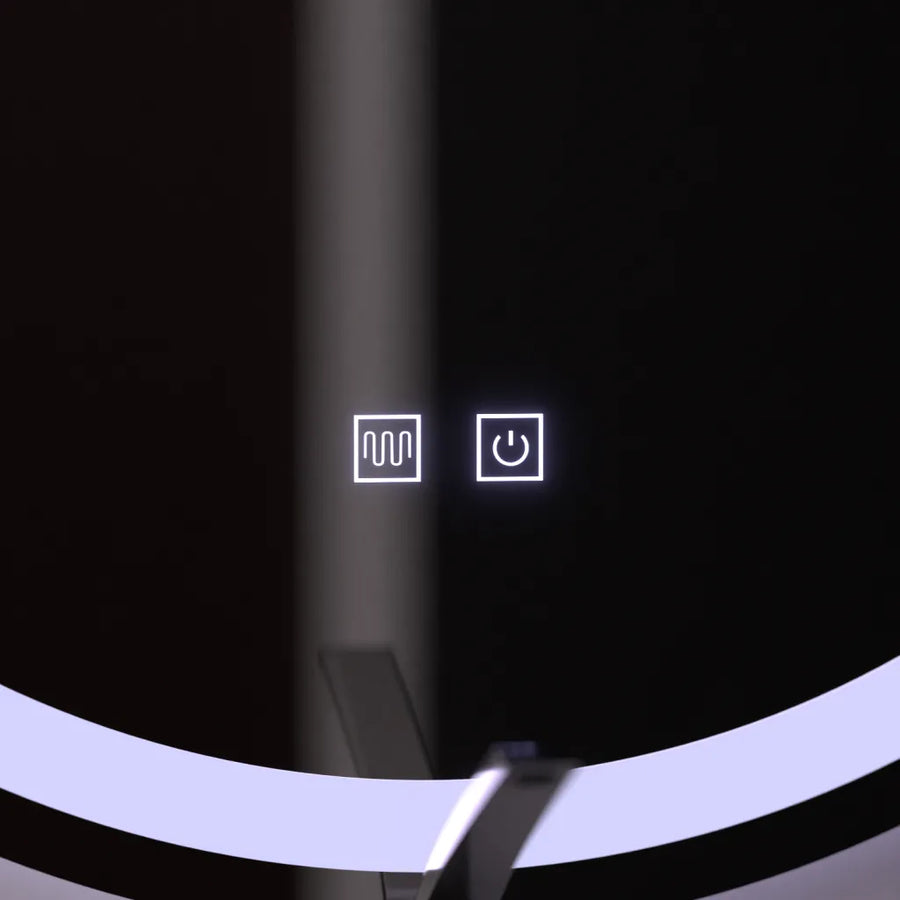 LED okrúhle zrkadlo 60cm, Luxor Touch, Demister System, Stmievateľné