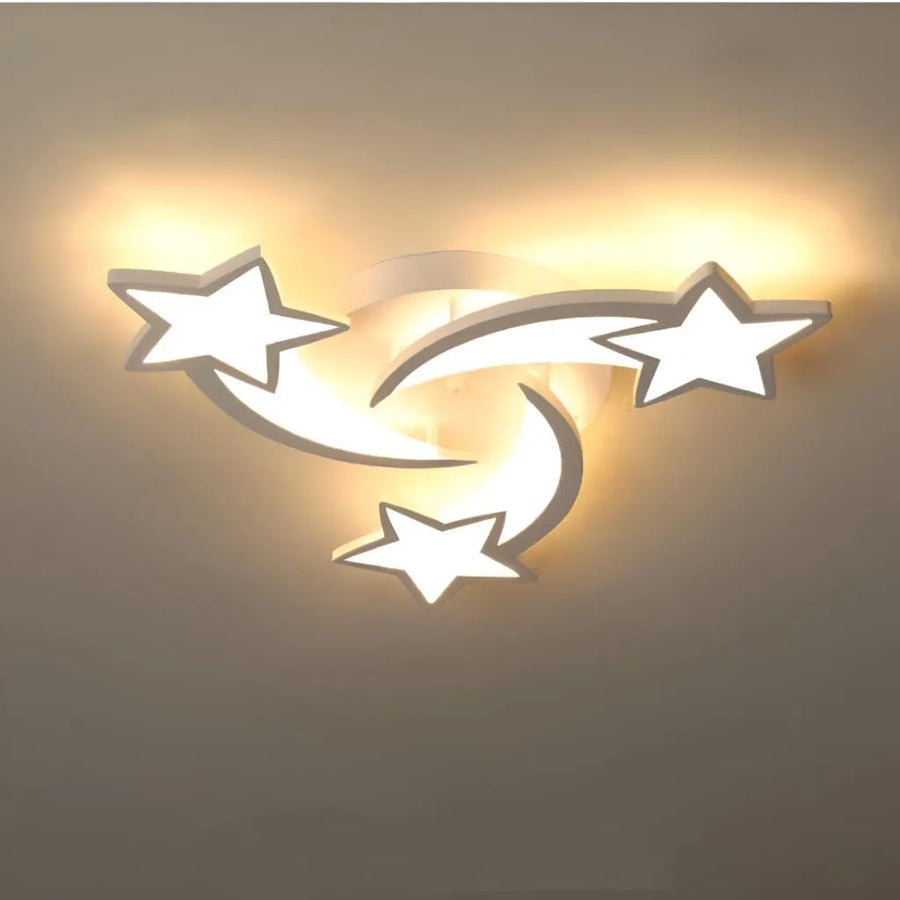 LED luster s diaľkovým ovládaním IPOMOEA 48W, 3 Hviezdičky, Studené/Teplé/Neutrálne svetlo, Stmievateľné, Biely