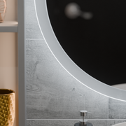 Round LED zrkadlo 70 cm noxia dotykový systém neznámy deaktivujúci