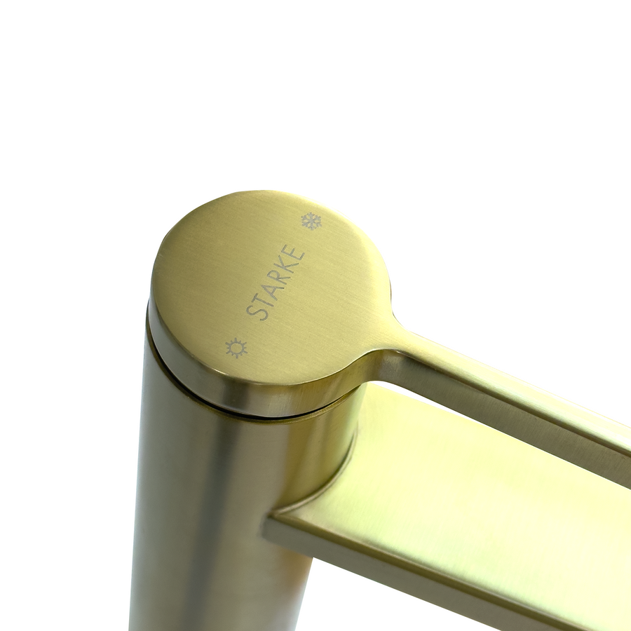 Umývadlová batéria, sanitárna mosadz, zlatá, 7207H/D