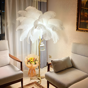 Lampaar Feathers Politidis 1 x E27 170 cm biela
