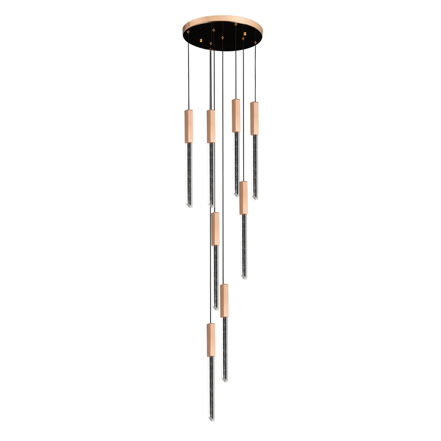 Luster Crystal viedol 60 W Iustinian Priemer 60 cm zlata
