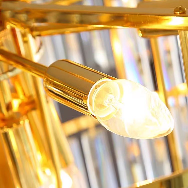 Luster krištáľový topkapi eleganza 8x E14, priemer 49 cm, lesklé zlato, nastaviteľná výška