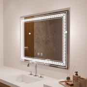 Zrkadlové LED obdĺžnikový 80x60cm Vorice Touch System deaktivuje