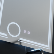 Zrkadlové obdĺžnikové obdĺžniky 60x80cm Magia Canto Touch System Dumable Defrition