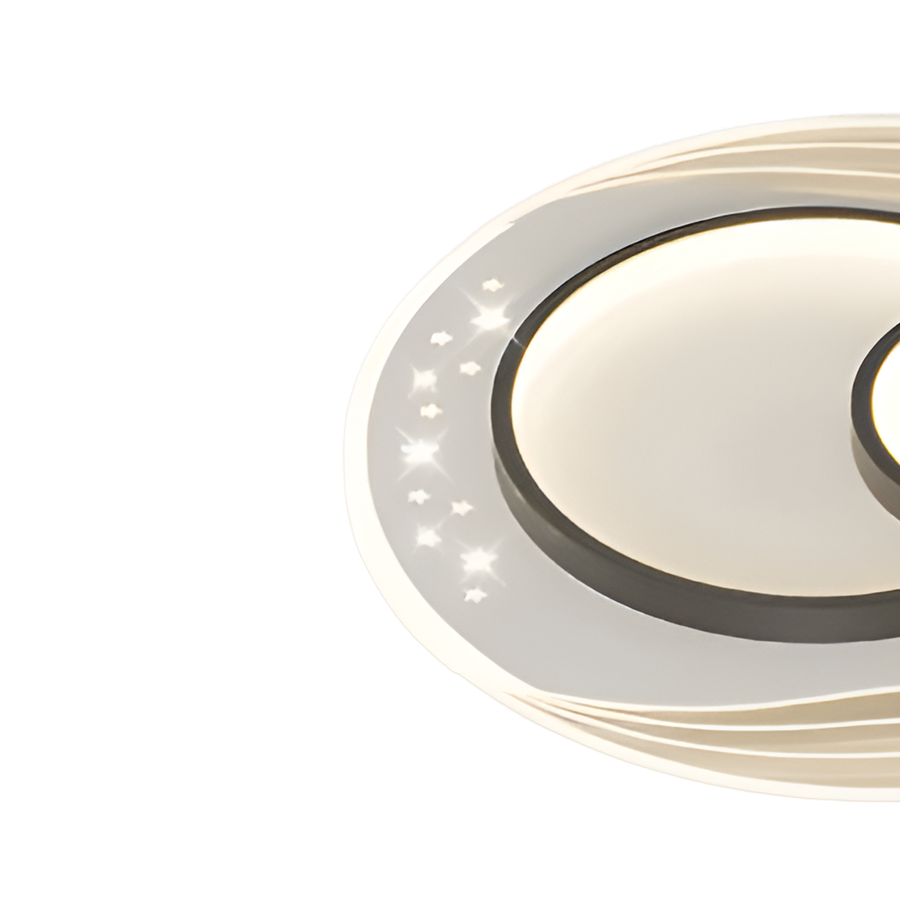 LED luster s diaľkovým ovládaním SERPENTA 125W, okrúhly, studené/teplé/neutrálne svetlo, stmievateľné, čierny