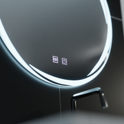 60 cm okrúhle LED zrkadlo - Spirallus Touch System Neznámy deaktivovanie
