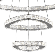 LED kryštál LULUS s 118 W Silver Latifah Diaľkovým ovládaním