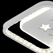 PERU LED luster 39W, 2 štvorcové, studené/teplé/neutrálne svetlo, čierny