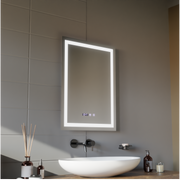 LED Touch Gustav Mirror Defrition Systém, hodiny a teplota 60x80 cm