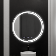 60 cm okrúhle LED zrkadlo Motionglow Sensor Consuel Marcellow Smoteble Clock Defosting System