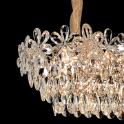 Crystal Crydelabru Windsor Regalis 10x E27, priemer 85 cm, lesklé zlato, nastaviteľná výška