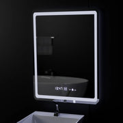 Obdĺžnikové LED zrkadlo 60x80cm Motionglow Sensor Marcellow Wizz Systém rozmrazujúcej hodiny a smiešne teplomer