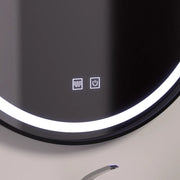 LED okrúhle zrkadlo 60 cm, Lucea Touch, Demister System, Stmievateľné