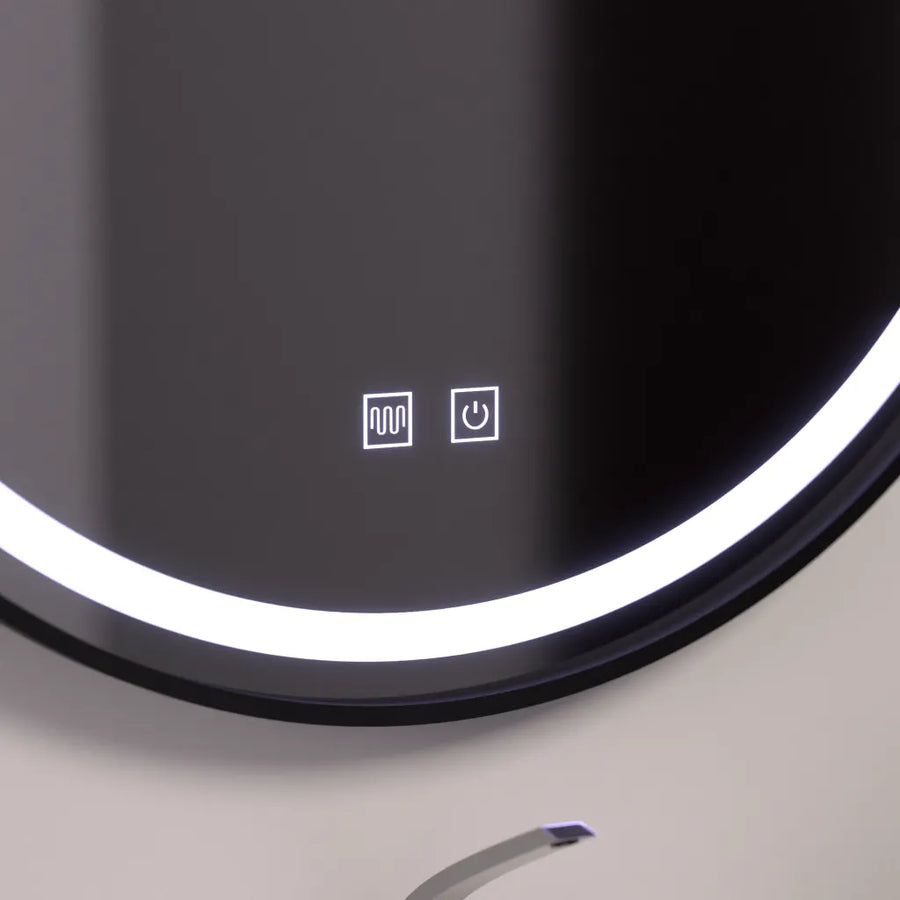 LED okrúhle zrkadlo 60 cm, Lucea Touch, Demister System, Stmievateľné