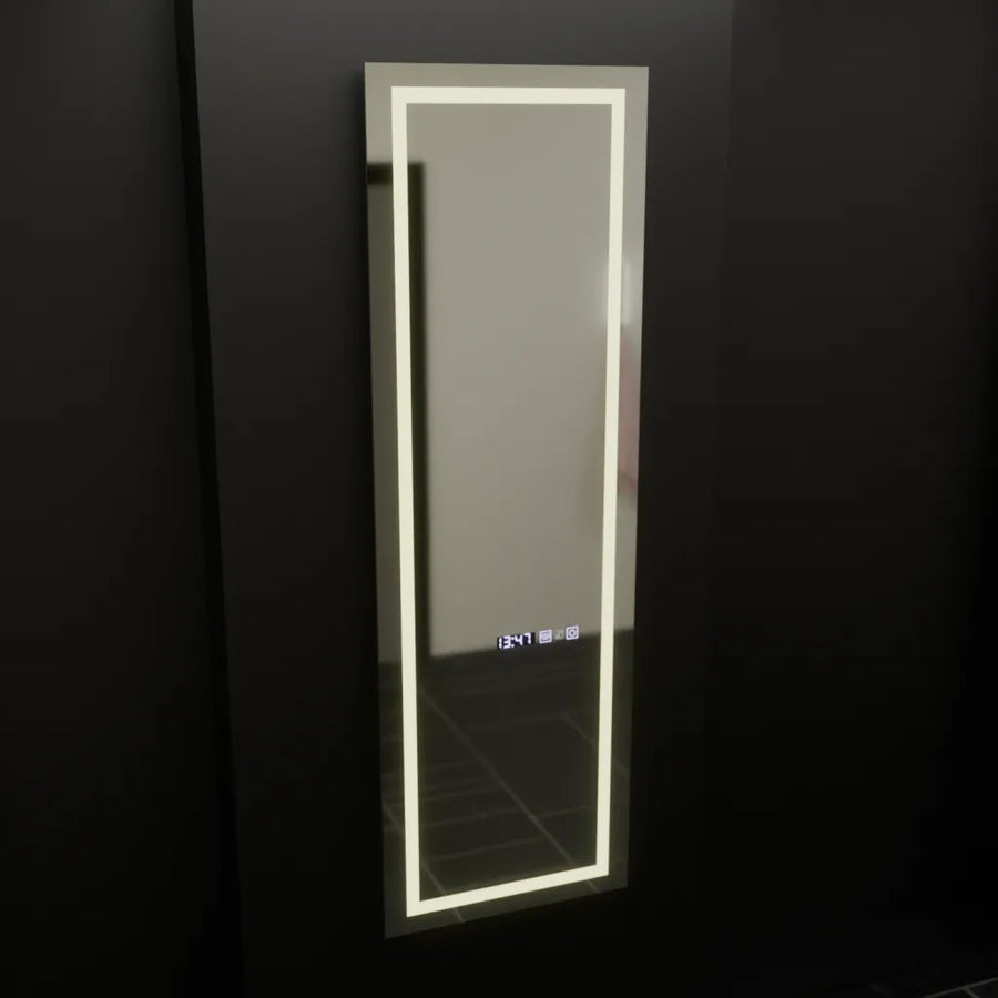 Zrkadlové obdĺžnikové obdĺžnikové 45x140cm Giulia Sensor Radar Marcello Demonant Clock Defosting System