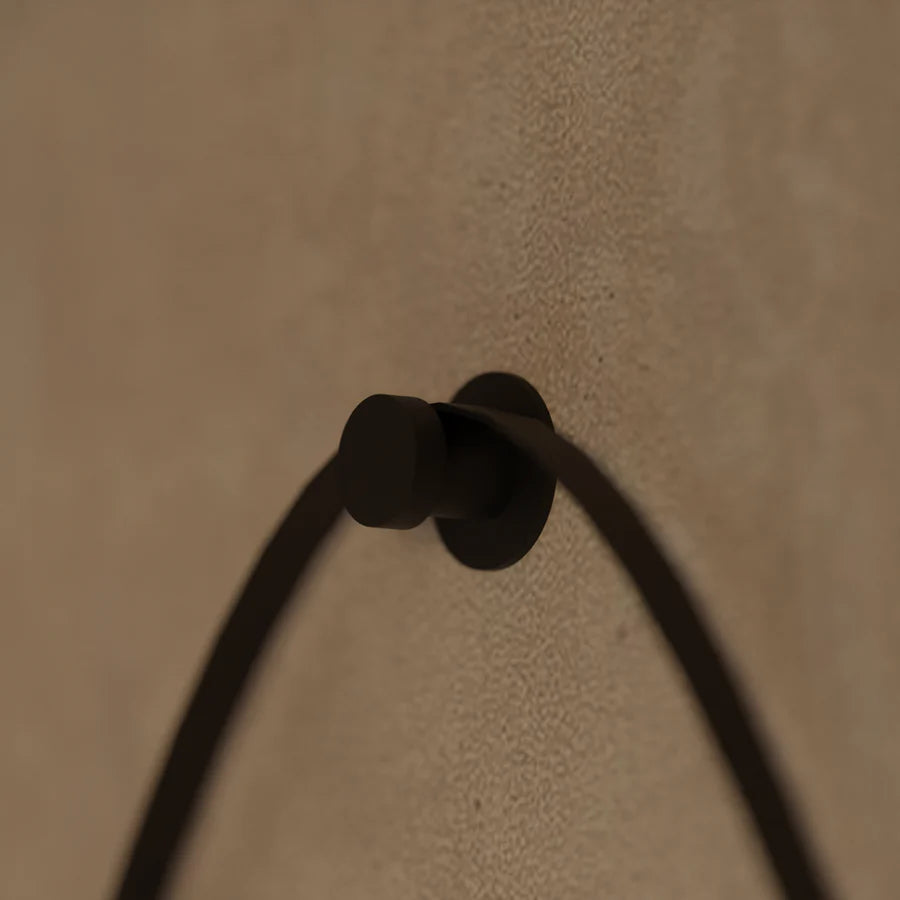 LED okrúhle zrkadlo, 50 cm, Celeste Majeste Noir Eleve MotionGlow Marcello, Demister System, Hodiny & Teplomer, Stmievateľné