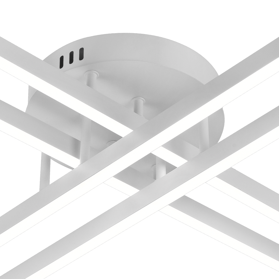 LED luster na diaľkové ovládanie GIO, 54W, 4 prvky, studené/chladné/neutrálne svetlo, stmievateľné, biely