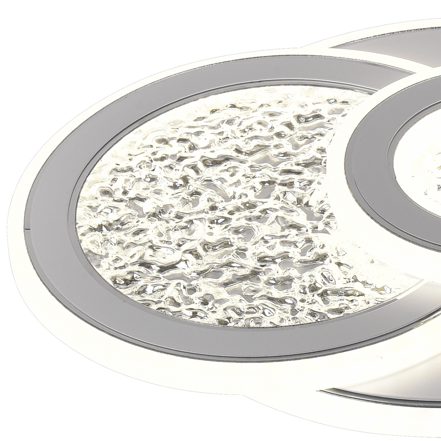 KOMPACTO LED luster 34W, 3 kruhy, studené/teplé/neutrálne svetlo, biely