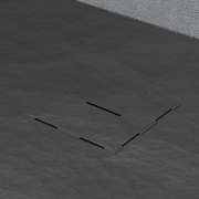 Obdĺžnikové sprchovanie 80x120 cm, tenké 3 cm, čierna