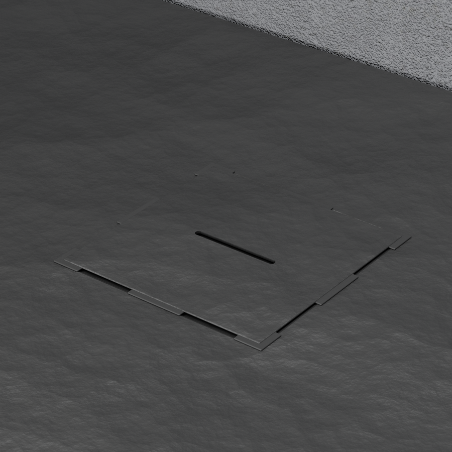 Obdĺžnikové sprchovanie 80x120 cm, tenké 3 cm, čierna