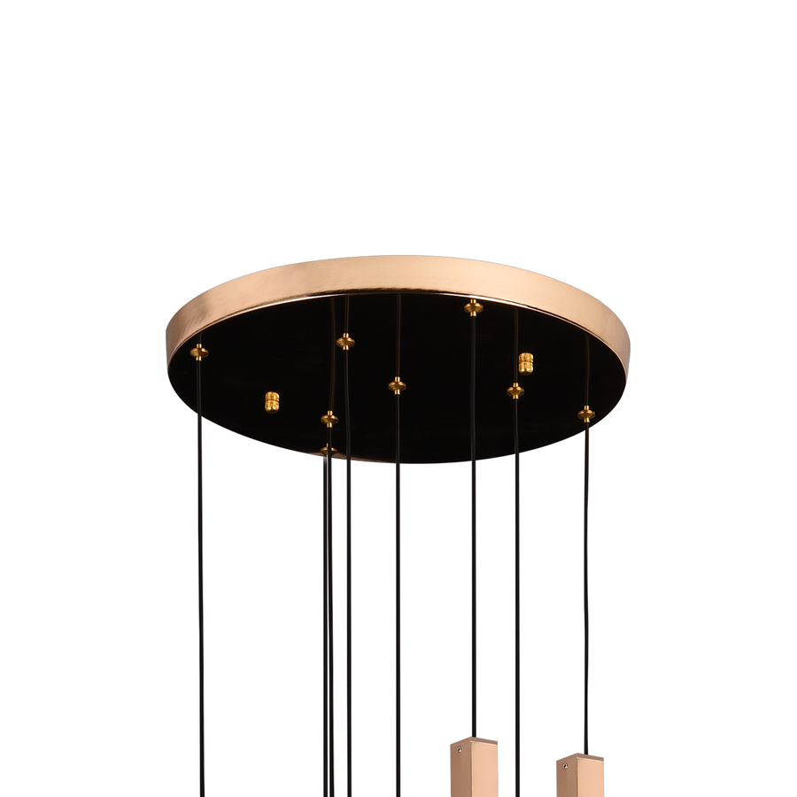 Luster Crystal viedol 60 W Iustinian Priemer 60 cm zlata