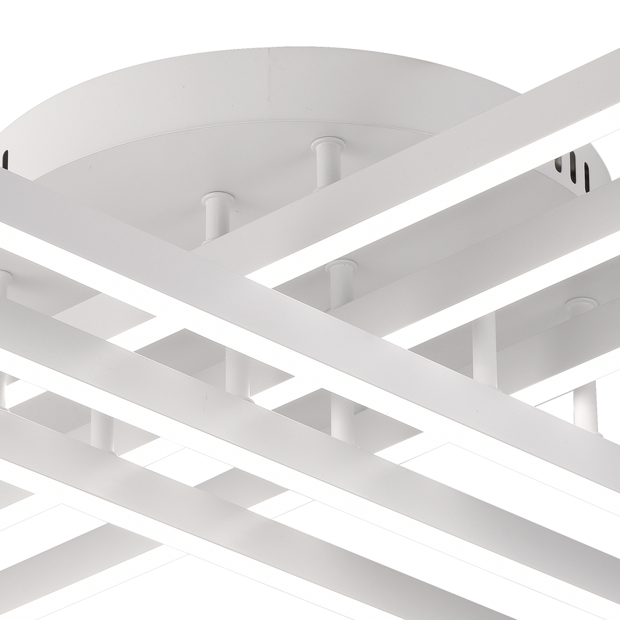 LED luster GIO, 82W, studené/teplé/neutrálne svetlo, biely