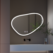 Zrkadlové LED dotyk Quaszare 90x65 cm