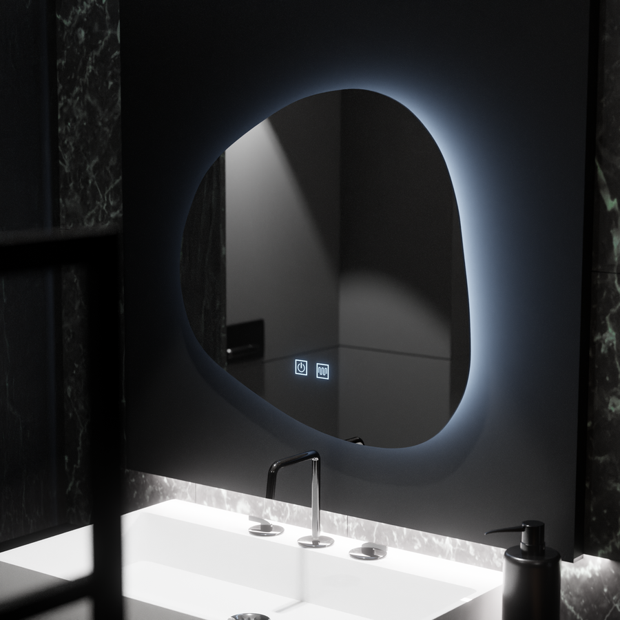 Organické LED zrkadlo 60x60cm, Duna Touch, Demister System, Stmievateľné