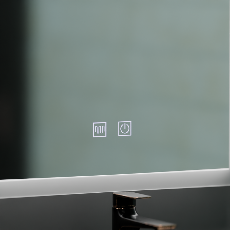 Obdĺžnikové LED zrkadlo, 60x80cm, Touch VENERA, Demister System, Stmievateľné