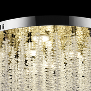 Krištáľový LED luster LLC215/400WH okrúhly, 22W, studené/teplé/neutrálne svetlo, krištáľ, zlatý
